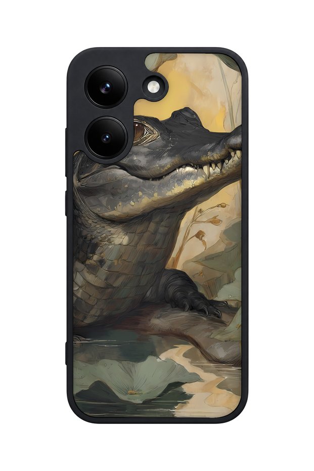 X8 Pro Compatible Crocodile Pattern Shockproof Case with Camera Protection