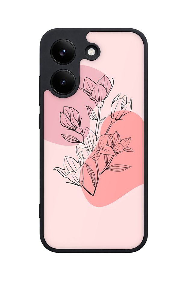 حافظة X8 Pro متوافقة مع تصميم زهور واقية للكاميرا ومقاومة للصدمات