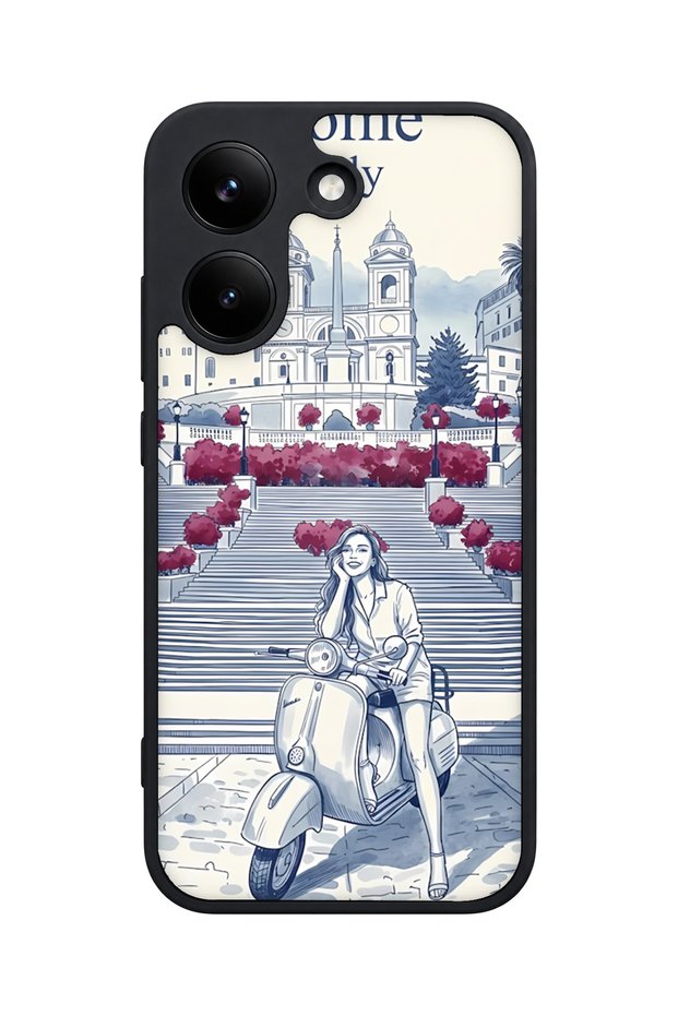 X8 Pro Compatible Rome Patterned Camera Protected Shockproof Case