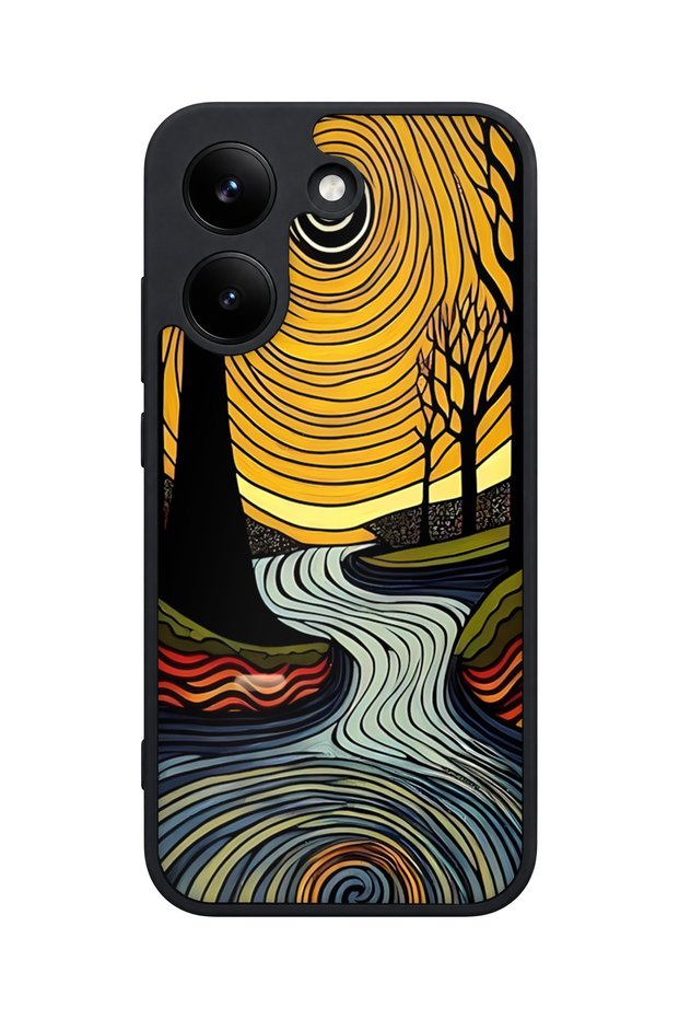 X8 Pro Compatible Tree Ring Pattern Camera Protected Shockproof Case