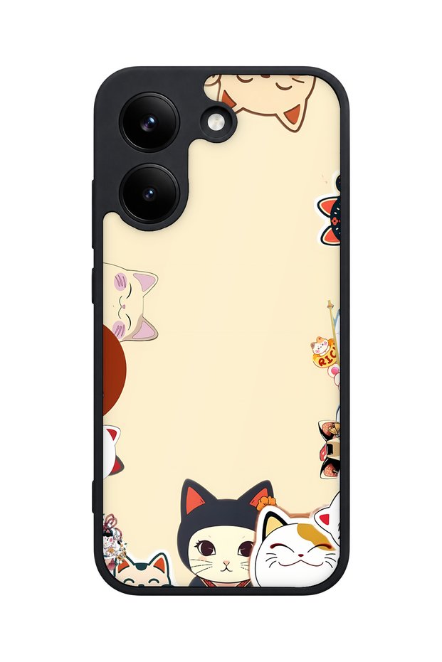 X8 Pro Compatible Manekineko Pattern Camera Protected Shockproof Case