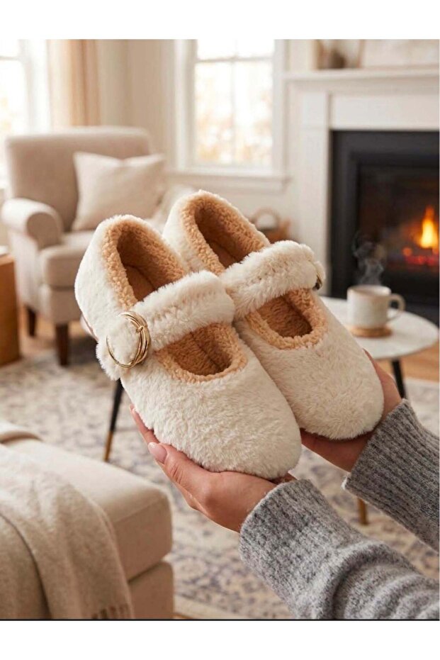 Soft Plush Women's Home Shoes