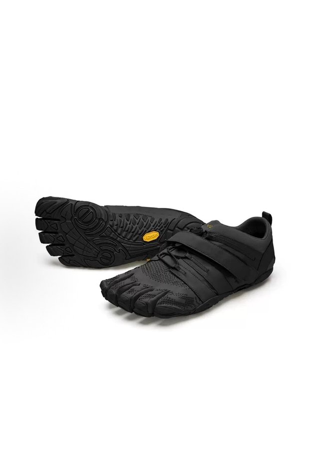Vibram Five Finger Barefoot Shoes VTRAIN2.0, Non Slip Durable Training Sneakers for Weightlifting, Squat, Indoor Fitness & Gym Workout