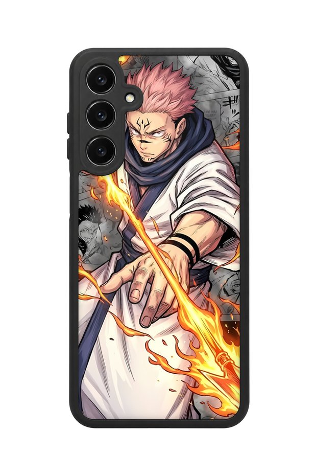 Samsung Galaxy A16 Compatible Ryomen Patterned Shockproof Case with Camera Protection