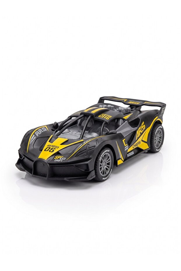 Remote-Controlled Racing Car Full Function 17 cm 45166 Black Yellow
