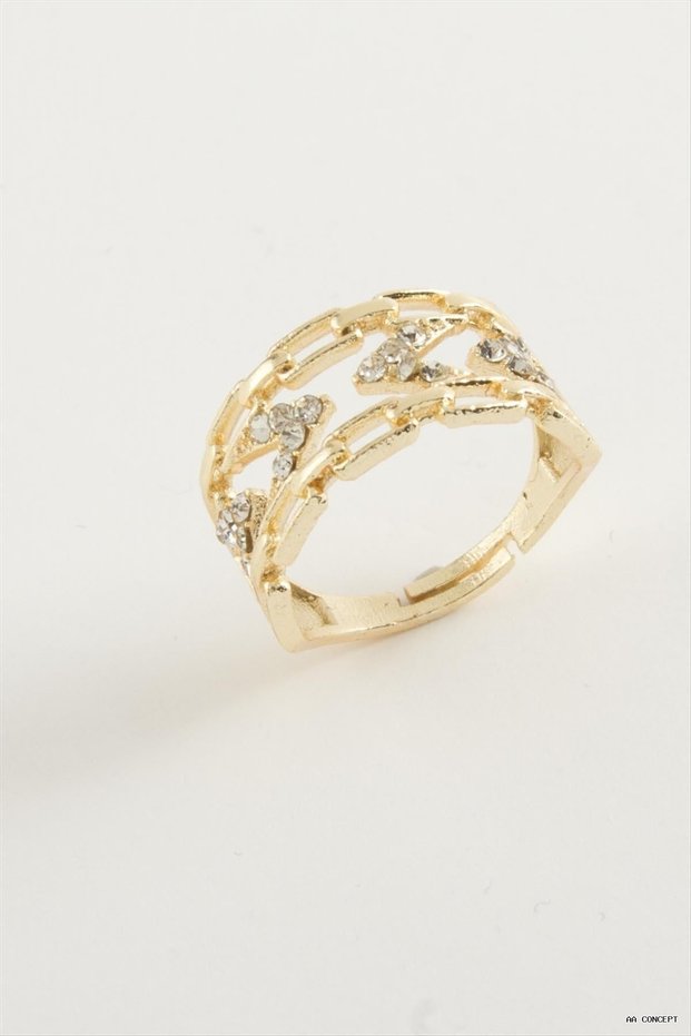 CONCEPTA Ring with Shaped Zircon Stone (234211), Yellow