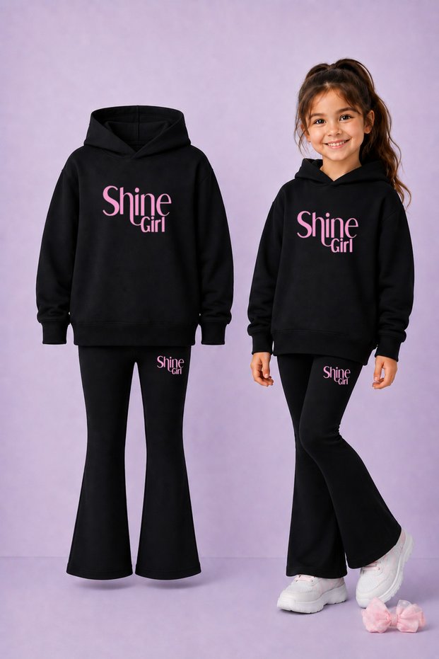 Sweatshirt - Spanish Leggings Set Girls' Winter Bottom and Top Set