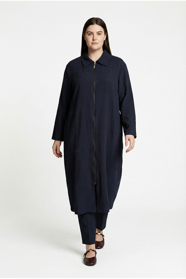 Cut-Out Detailed Muslin Robe
