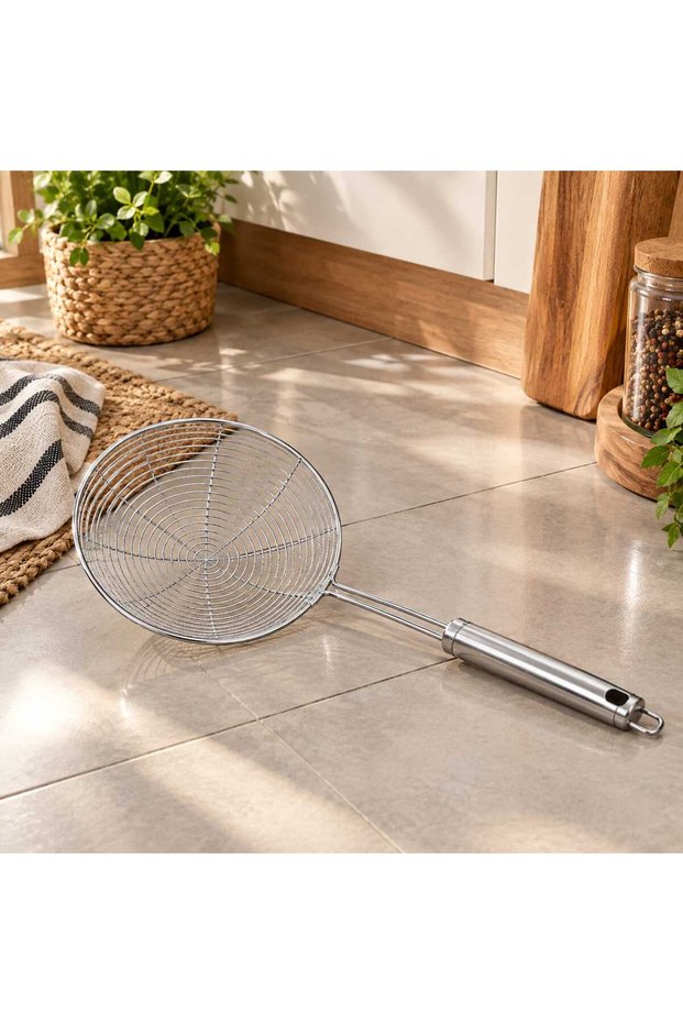 Small Size Stainless Steel French Fry Colander Oil Strainer 14 cm