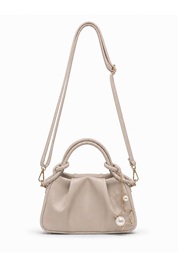 Star Star Charm Double Handle Detail Crossbody Bag