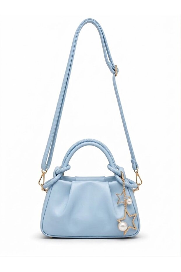 Star Star Charm Double Handle Detail Crossbody Bag