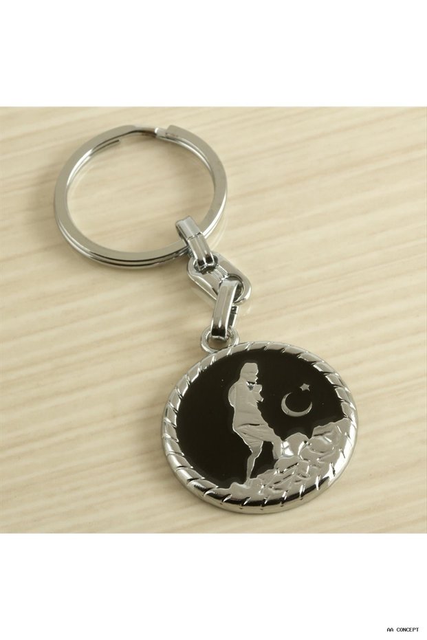 Concepta Ay Yıldız Kemal Atatürk Metal (221528) Keychain Black