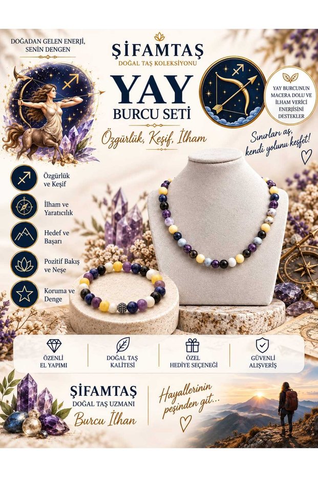 Sagittarius Set (Bracelet and Necklace)