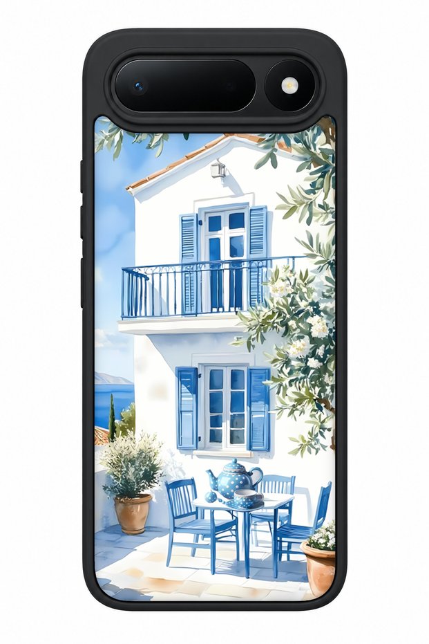 Spark 50 5g Compatible Aegean Patterned Camera Protected Shockproof Case
