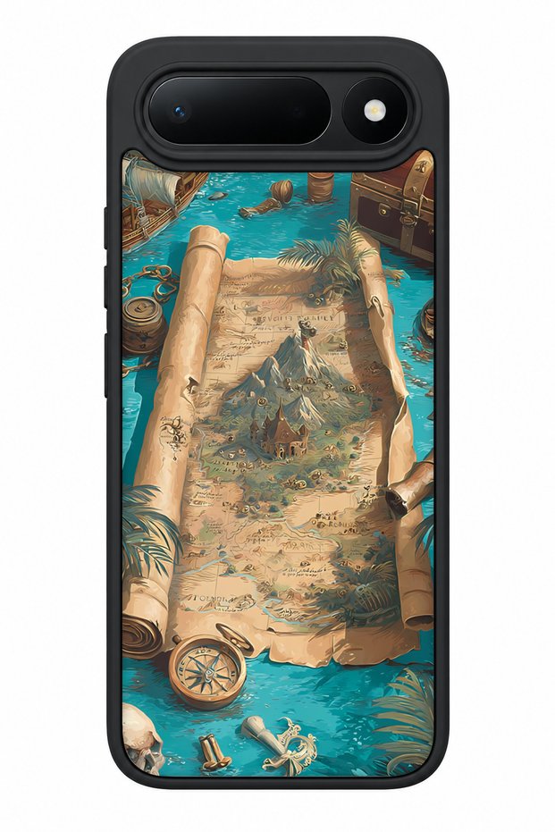 Spark 50 5g Compatible Treasure Map Patterned Shockproof Case with Camera Protection