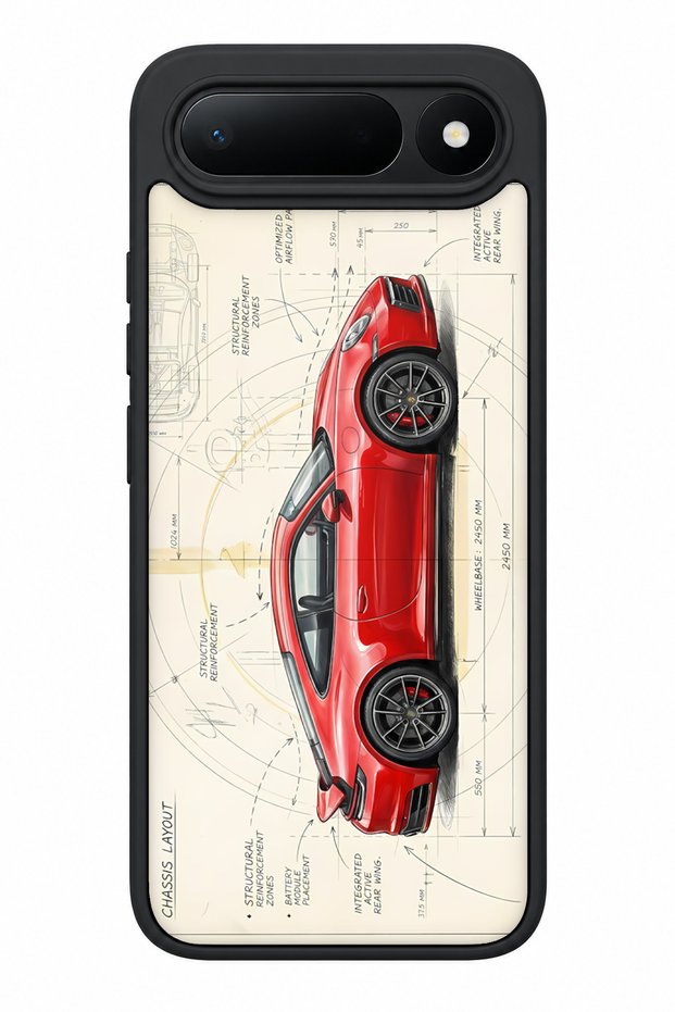 Spark 50 5g Compatible Concept Patterned Shockproof Case with Camera Protection