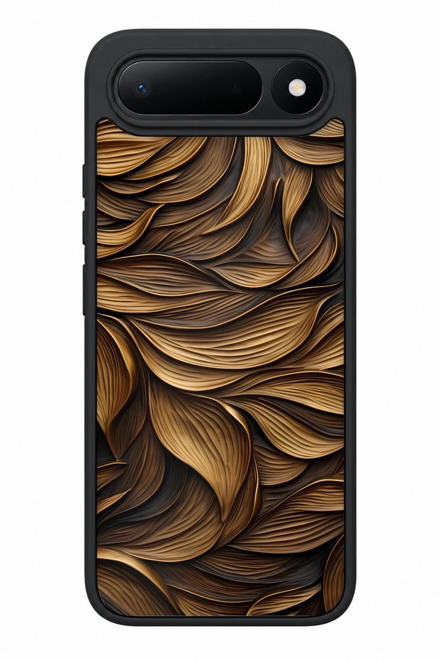 Spark 50 5g Compatible Gold Leaf Patterned Shockproof Case with Camera Protection