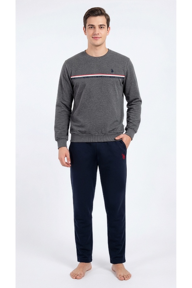Men's Anthracite Melange Home Wear