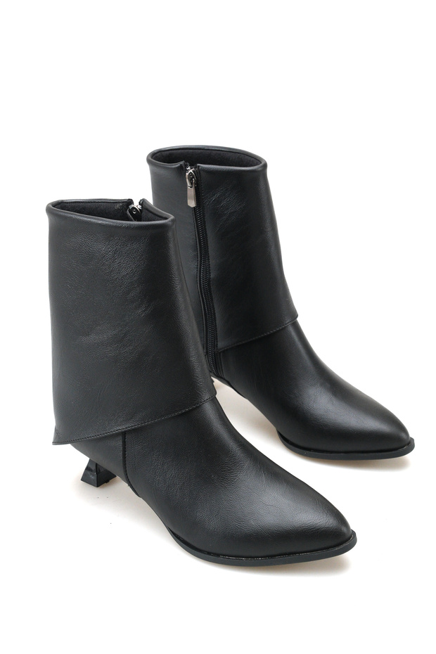 Mira Vera Women's Heeled Boots 0012603 Black Skin