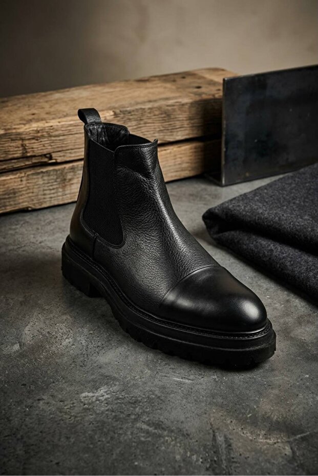 Men's genuine leather winter waterproof non-slip special lightweight sole ultra comfortable and sturdy boots