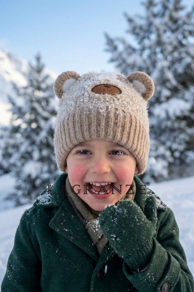 4-8 Years Old Figured Knitwear Beanie for Boys