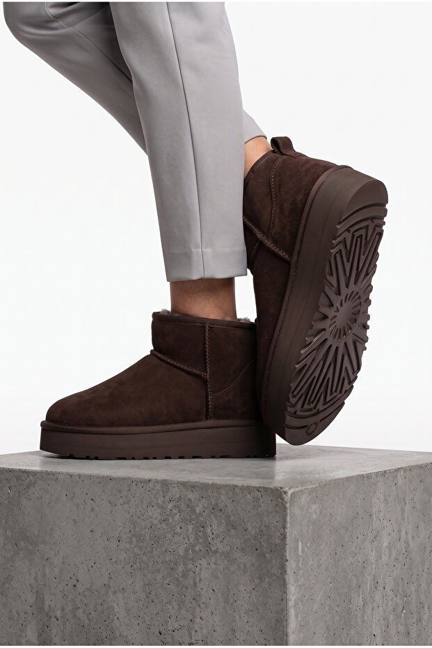 Furry Warm Lining Water-Repellent Women's Winter Daily Use Short Mini Thick Sole Boots