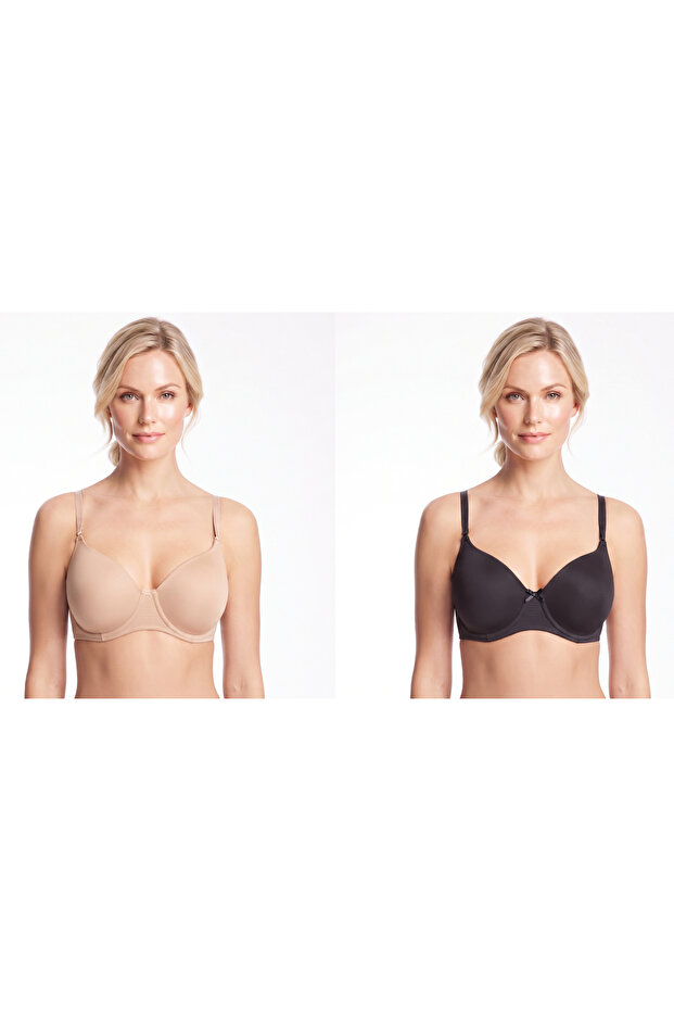 2-Pack Basic B Cup Padded Underwired Bra