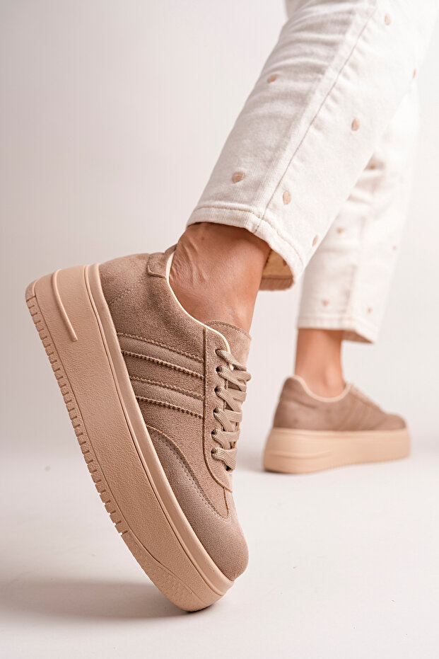 Women's Mink Suede Thick Soled Sneaker