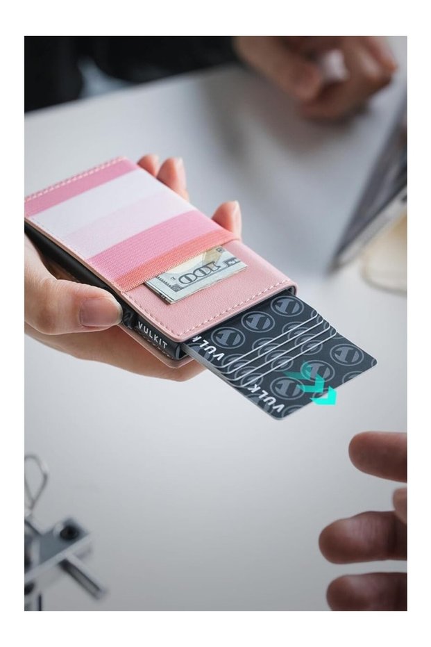 Rfid Protected Magnetic Pop-Up Unisex Card Holder Wallet