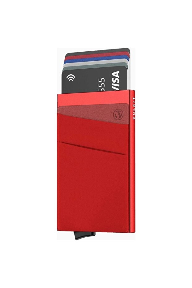 Rfid Protected Mini Unisex Card Holder Wallet with Coin Compartment