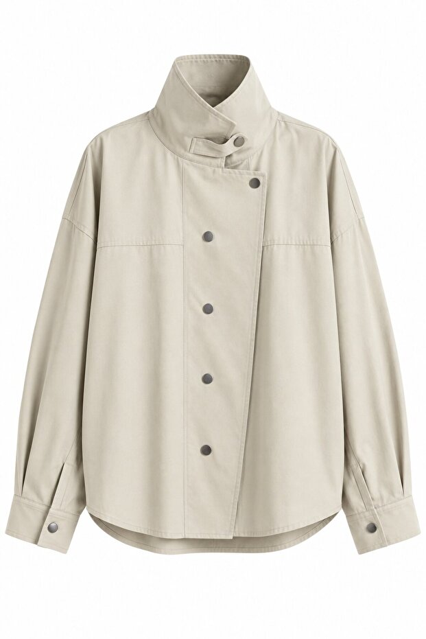 Stone Studs Shirt Jacket - 5131