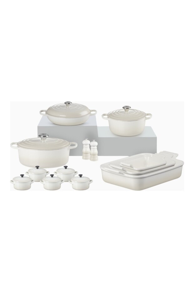 13 Piece Professional Kitchen Set Cast Iron and Ceramic