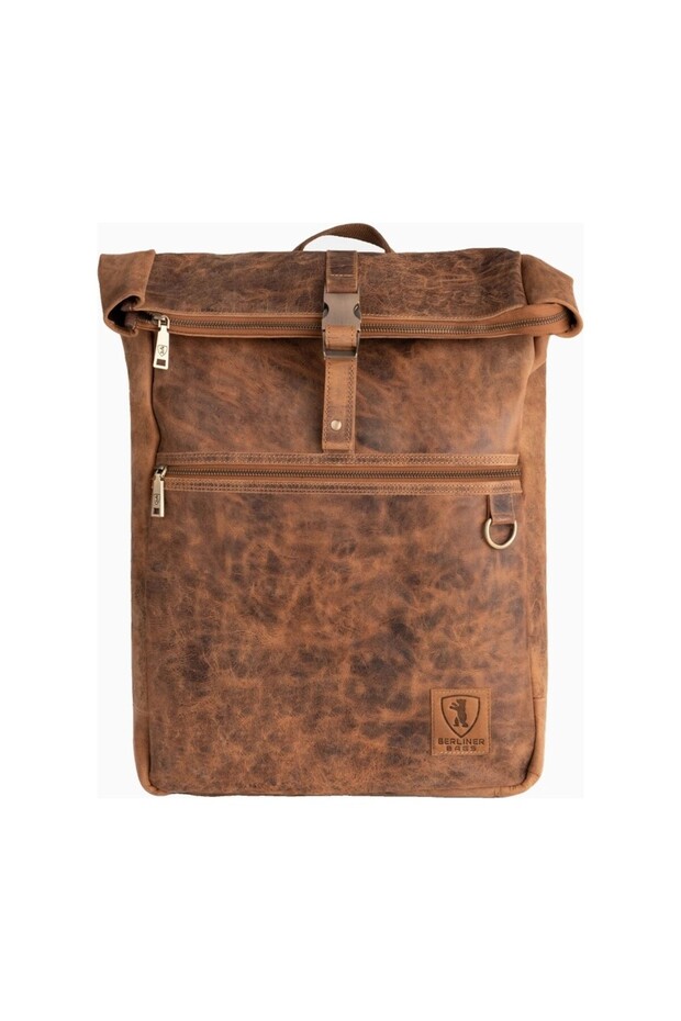 XL Unisex Vintage Genuine Leather 17 Inch Unisex Backpack with Laptop Compartment