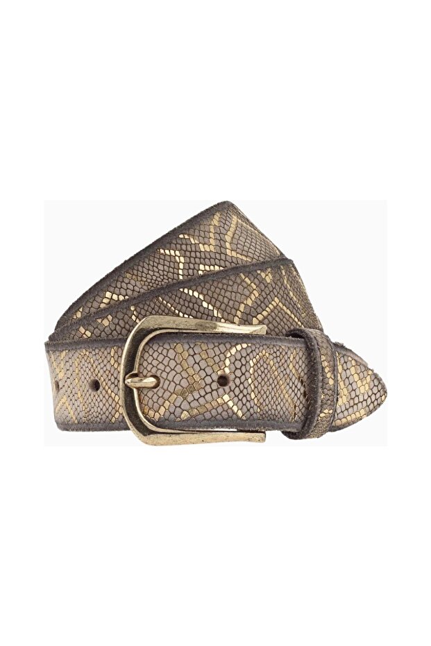 Women's Leather Belt, Stylish and Shiny Design, Thin Structure, 95 cm