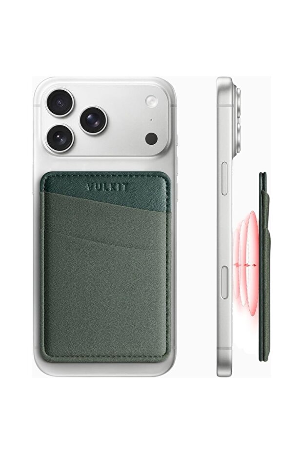 Magsafe Compatible Rfid Protected Unisex Phone Card Holder Wallet