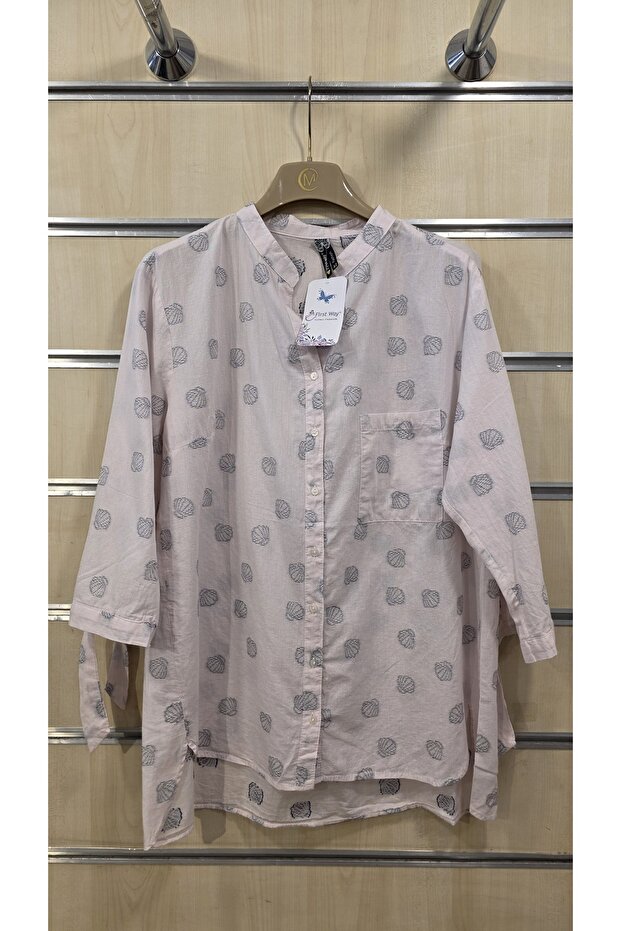 Women's Shirt with Tie Sleeves 100% Cotton