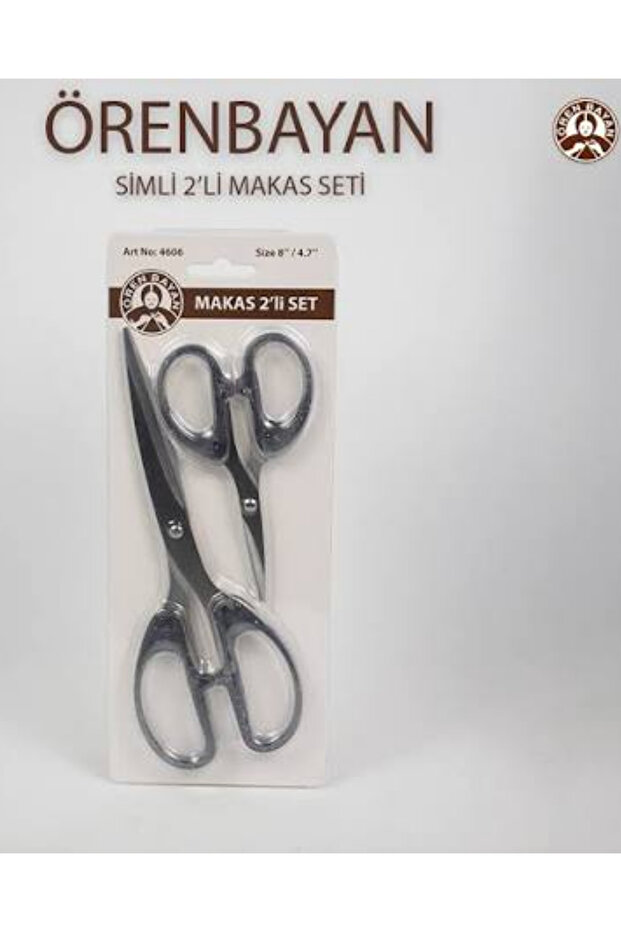 Double Scissors Set of 2 Gray
