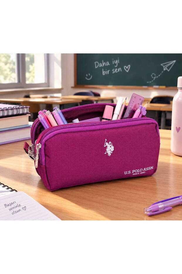 Double Compartment Pen Holder Pencil Case Pen Bag Plklp