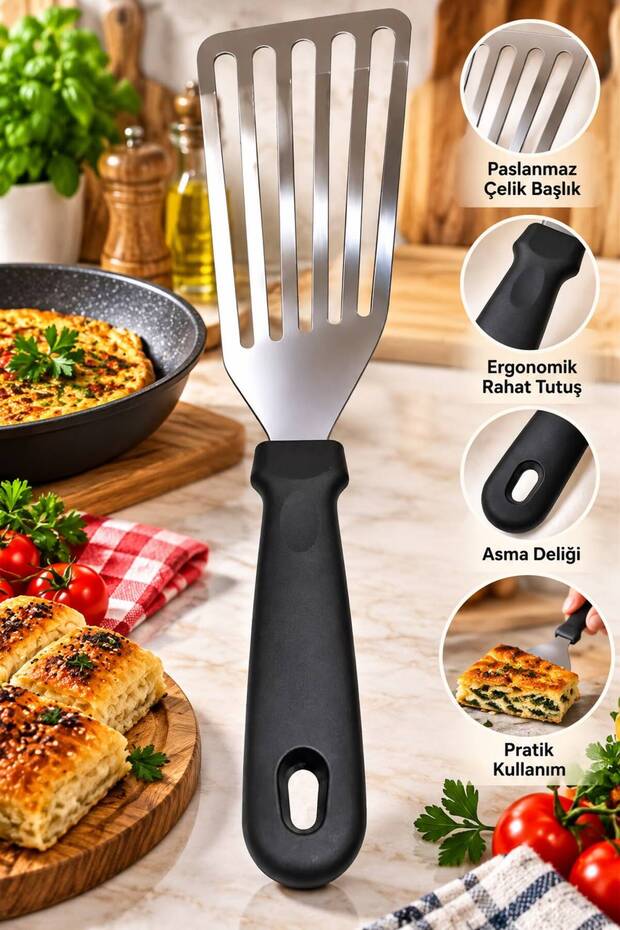 304 Quality Stainless Steel Large Size Spatula Fish Pie Pancake Dessert Digger Spatula for Pastry Shop