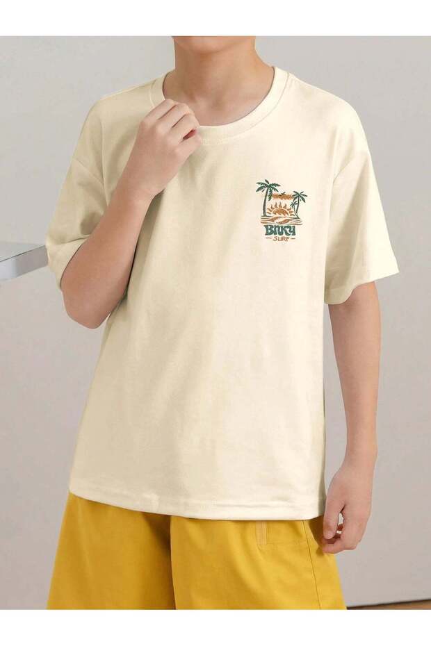 Tricou, crem - 13 ani