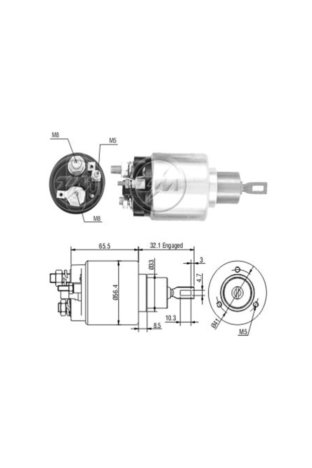 675 Starter Solenoid 12V Ford Sierra - Capri / Chrysler / Dodge