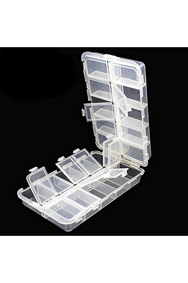 Premium 20 Compartments Tackle Boxes, Tackle Utility Boxes, Plastic Box Storage Organizer Box Adjust