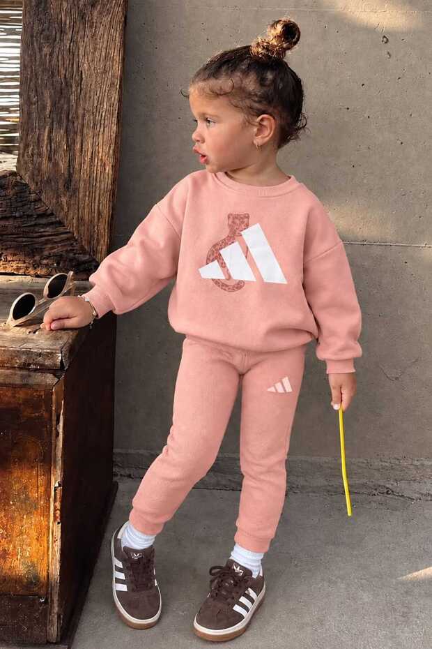 Children's Printed Top and Bottom Set Sweat Set