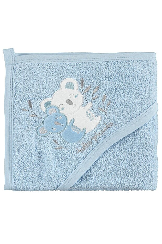 Koala Embroidery 75X75 Towel - Blue