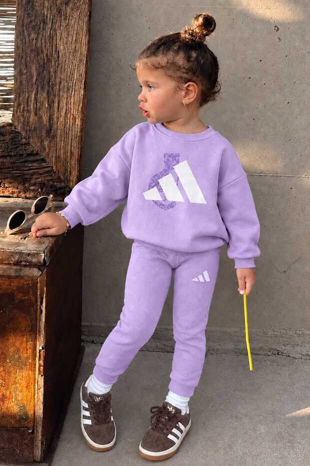 Children's Printed Top and Bottom Set Sweat Set