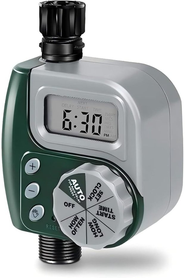 Automatic Watering Timer Irrigation Controller, Programmable Garden Irrigation Timer for Hose & Fauc