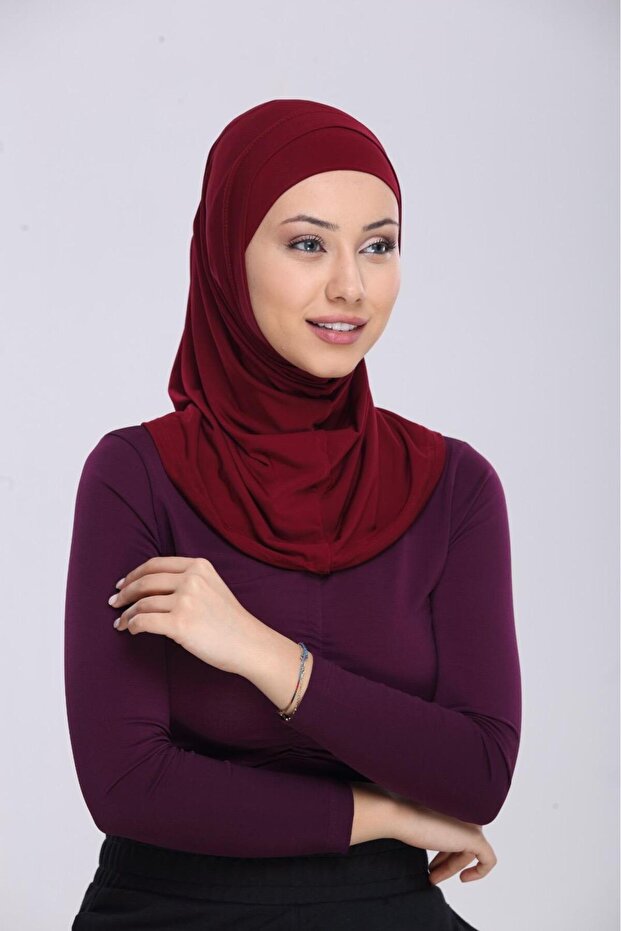 Prenses Hijab Two-Piece Sandy Lycra Fabric – for Daily Use and Prayer