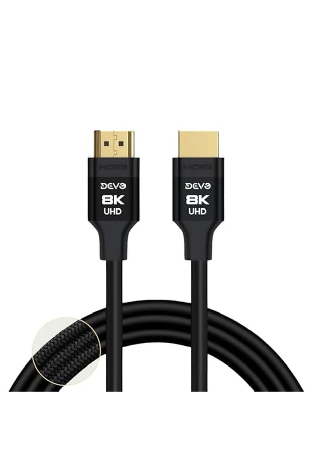 كابل HDMI v2.1 من Devo Tech [8K 60Hz] - 2 متر