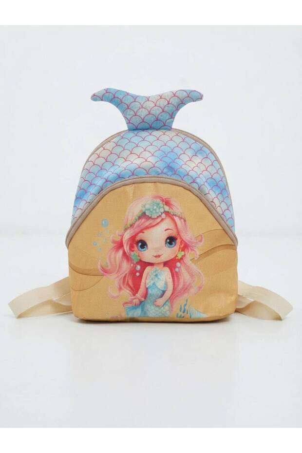 Çucuk Backpack Stylish and Comfortable with a Sea-Maid Design and a Very Attractive Pattern, Nursery - Daily - Anasinif - 0-4 Years Old