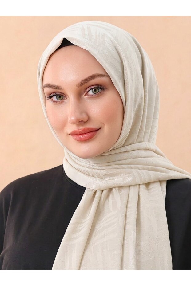 Lyocell Naia Square Monogram Ayrobin Jacquard Shawl